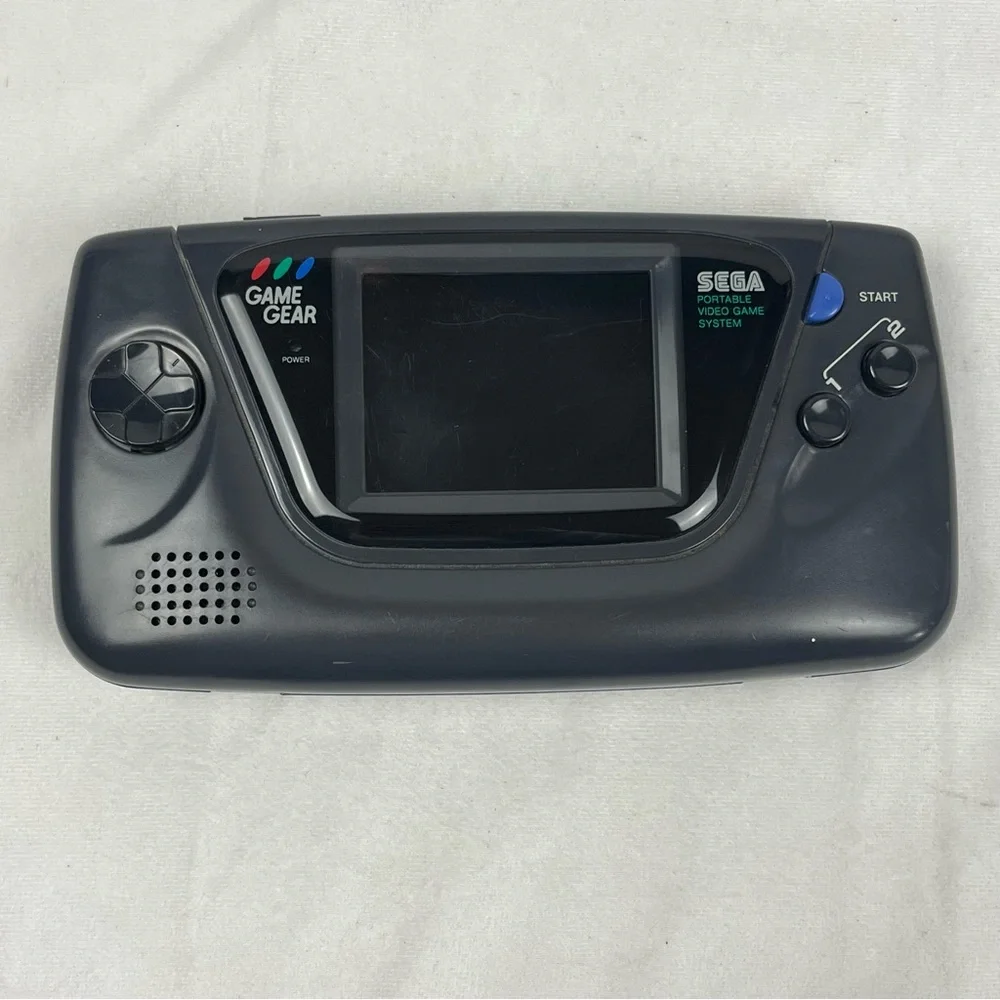 SEGA Game Gear Handheld System & Sonic the Hedgehog 2 Game Cartridge PARTS ONLY